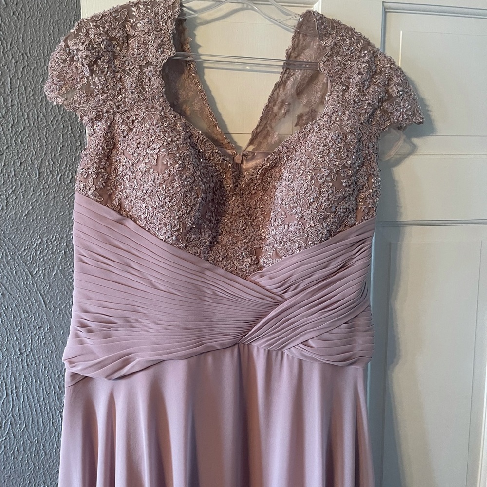 Exquisite Mauve Designer Gown - Picture 6 of 6